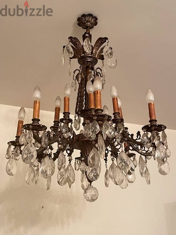 3 CHANDELIERS BRONZE-1000 $-03242585 0