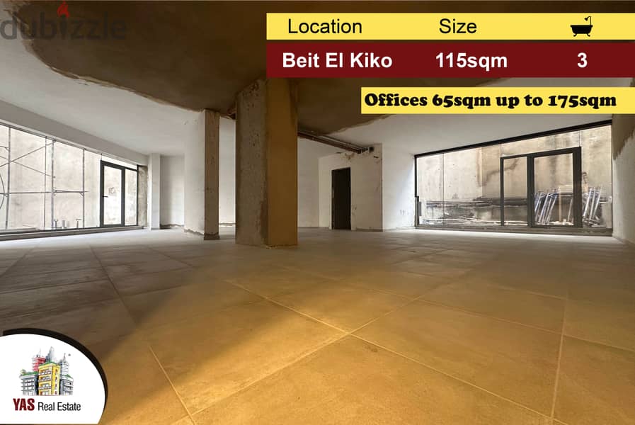 Beit El Kiko 115m2 | 146m2 Terrace | Office | Core & Shell | Catch| KR 0