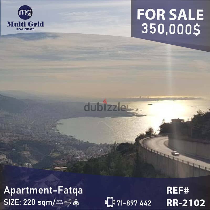 RR-2102 / Apartment for Sale in Fatqa , شقة للبيع في فتقا 0