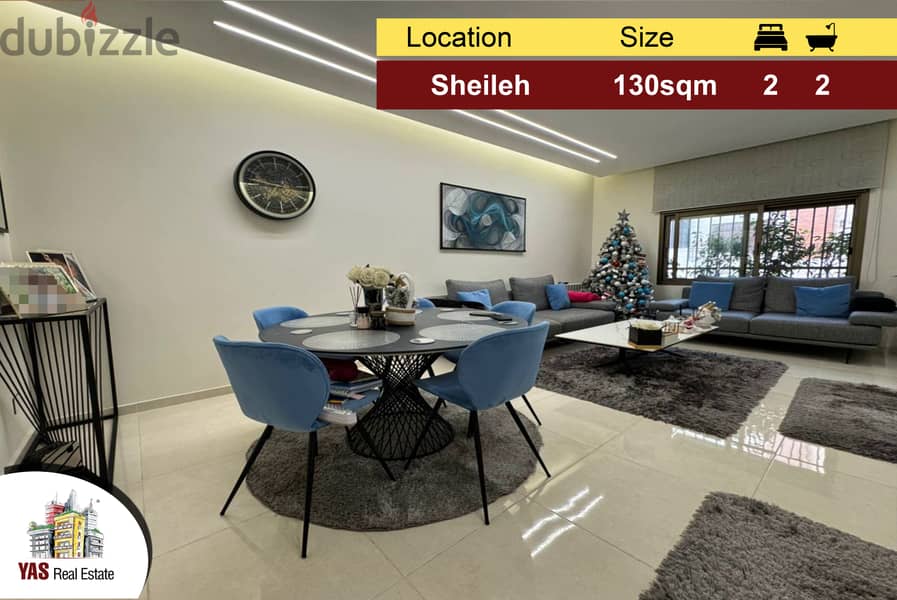 Sheileh 130m2 | New | Decorated | Prime Location | Dead End Street |EL 0