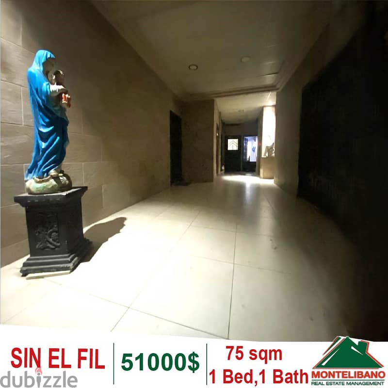 75 SQM Apartment for sale in Sin El Fil 0