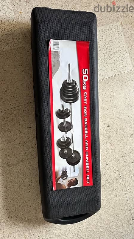 Adjustable dumbbells & barbell set 50KG 0