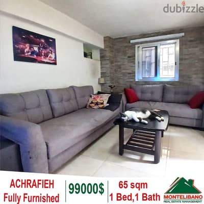 65 Sqm Fully Furnished Apartment for sale in Achrafieh !!!