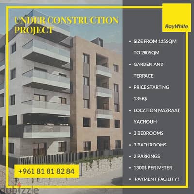 Payment Facilities- Apartment for sale in Mazraat Yachouh