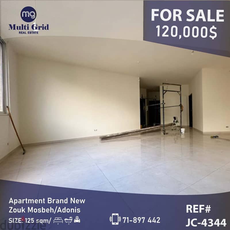 JC-4344 / Apartment for Sale in Zouk Mosbeh , شقة للبيع في زوق مصبح 0