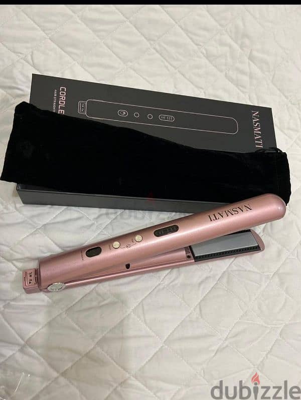 NASMATI  Cordless Comb Hair Straightener + Cordless Hair Curler Pro 3