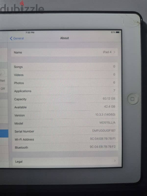 Ipad 4, 64gb 2