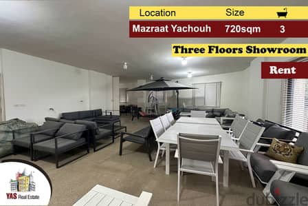 Mazraat Yachouh 720m2 | Three Floors Showroom | Rent | KR |