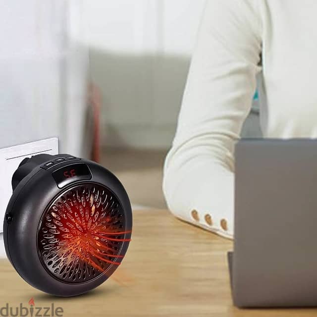 Plug-In Space Heater – 900W Quick-Heating Fan with Remote 6