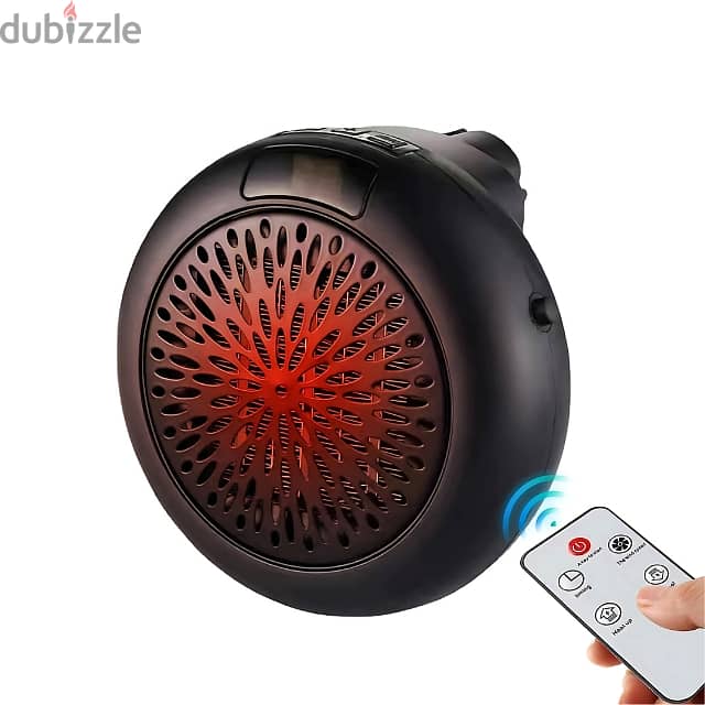 Plug-In Space Heater – 900W Quick-Heating Fan with Remote 10