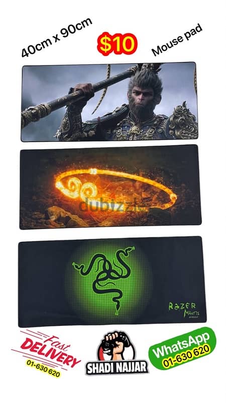 mouse pad 40 x 90 $10 2