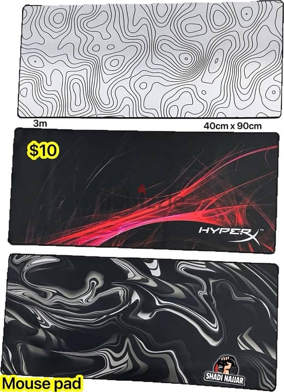 mouse pad 40 x 90 $10 3