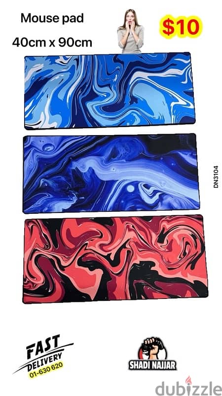 mouse pad 40 x 90 $10 4