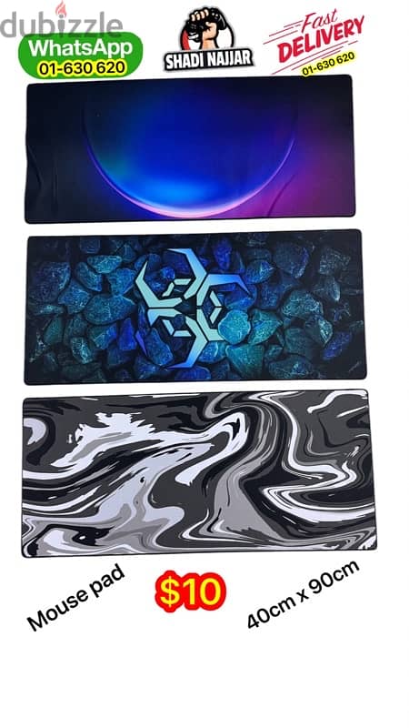 mouse pad 40 x 90 $10 7