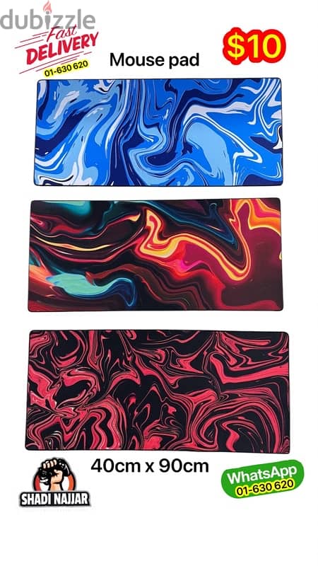 mouse pad 40 x 90 $10 9