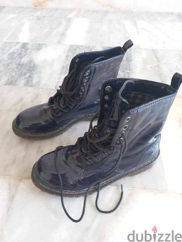 Dark Blue Boots,Size 40 4