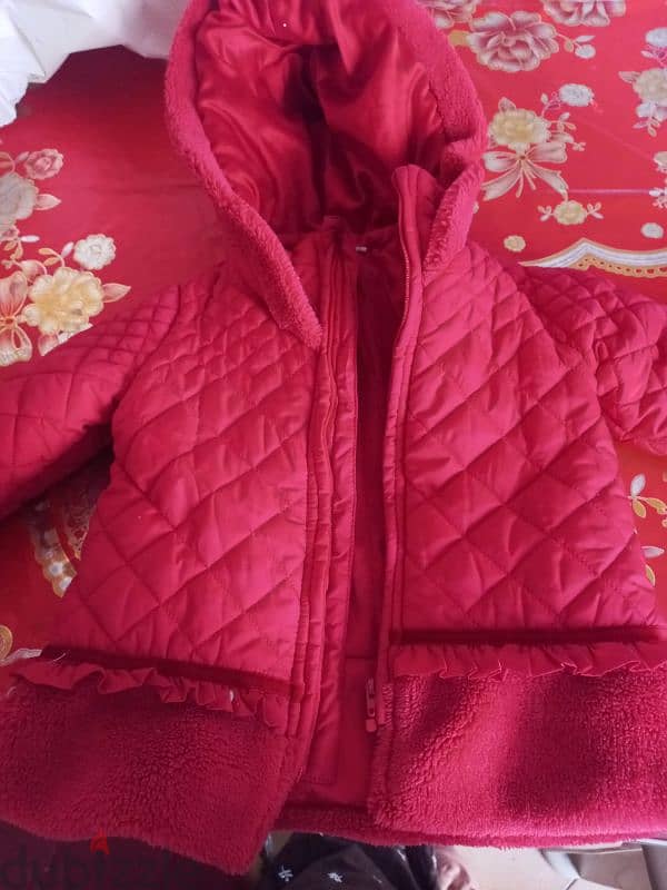 girl's coat red color original marines 0