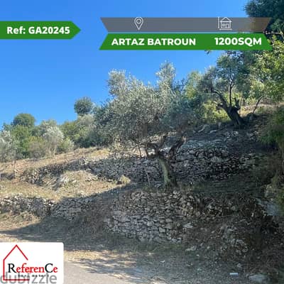 Land for sale in Artaz Batroun ارض للبيع في عرطز البترون