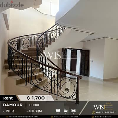  400 SQM Villa for RENT in Damour!