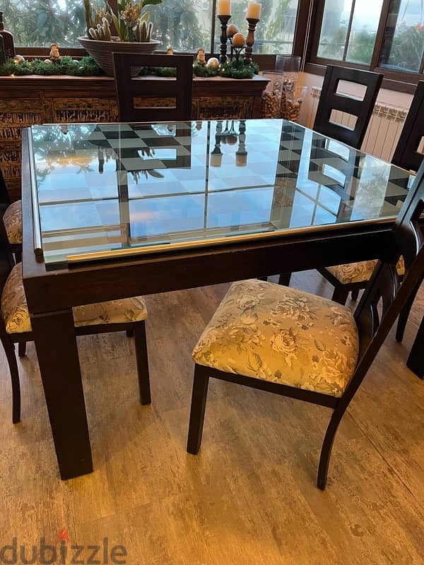 dining table & 6 chairs 0