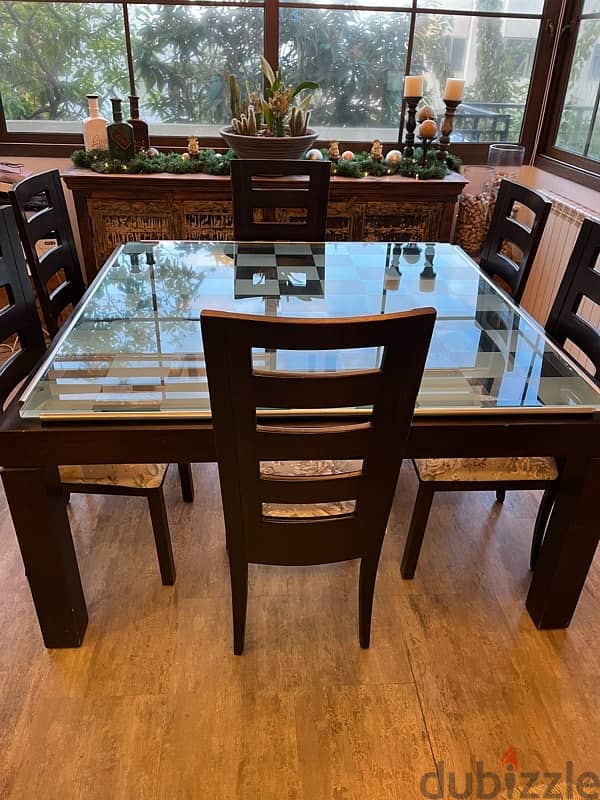 dining table & 6 chairs 2