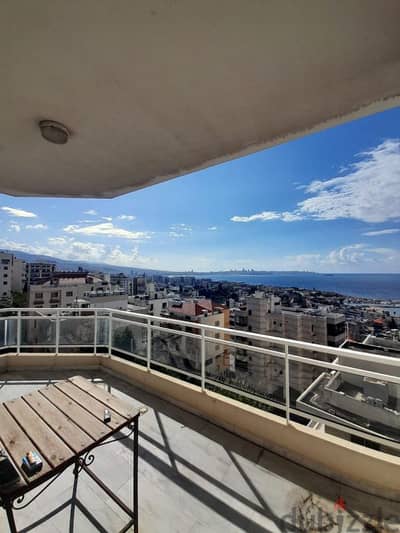 Hot deal panoramic view apartment for sale in dbayeh