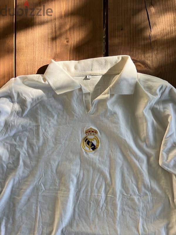 2002-2003 authentic rea madrid “signed” heritage shirt 1