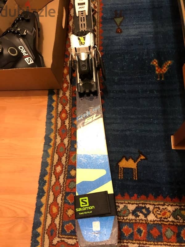 ski race salomon 2018 + ski boots salomon l 1