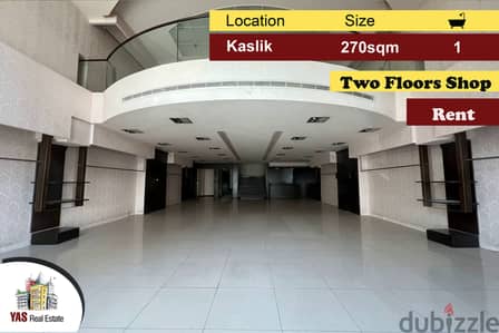 Kaslik 270m2 | Rent | Shop | Ultra Prime Location | High End | EH |