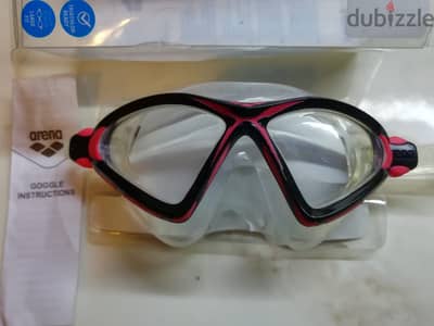 Arena X-sight 2 goggles new open box Mask Red Clear