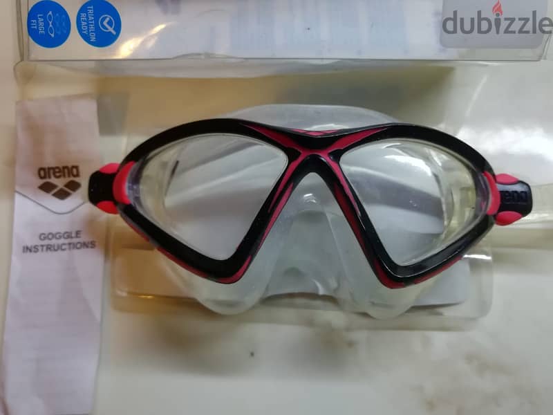 Arena X-sight 2 goggles new open box Mask Red Clear 0