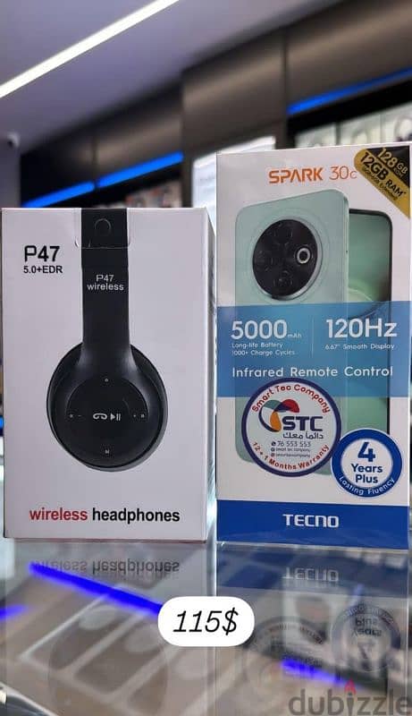 SPECIAL OFFER TECNO SPARK 30C 12/128GB WITH FREE HEADSET 0