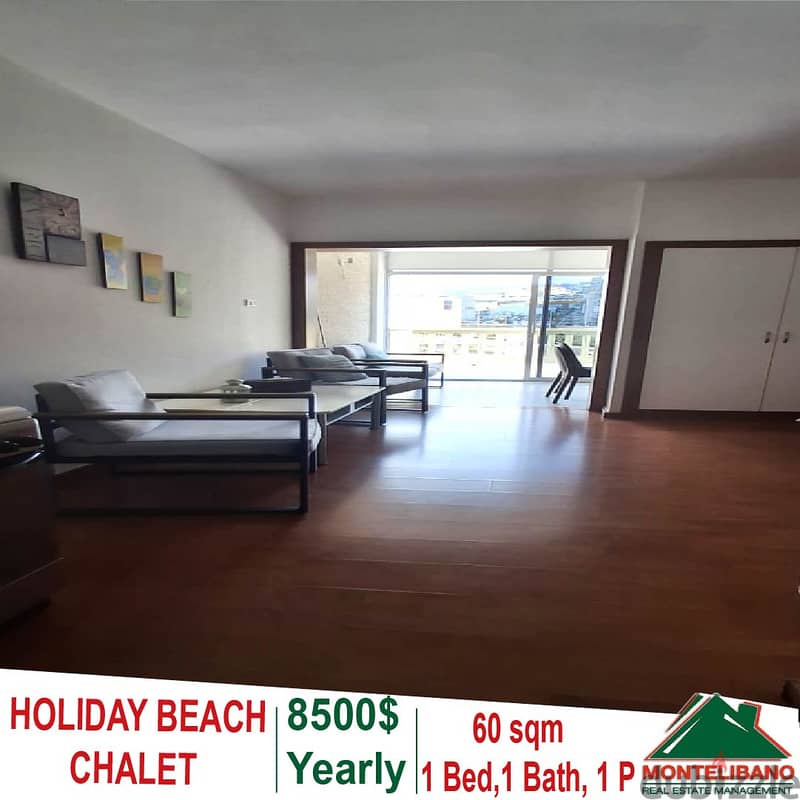 Fully Furnished  60 SQM CHALET FOR RENT in HOLIDAY BEACH Nahr El Kalb 4