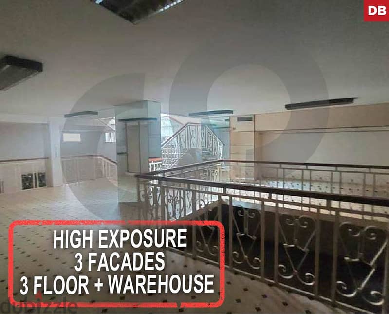 3 floor, warehouse, High exposure, sin el fil/سن الفيل REF#DB114855 0