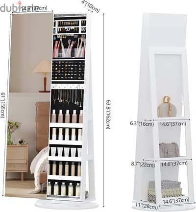 mirror jewelry cabinet