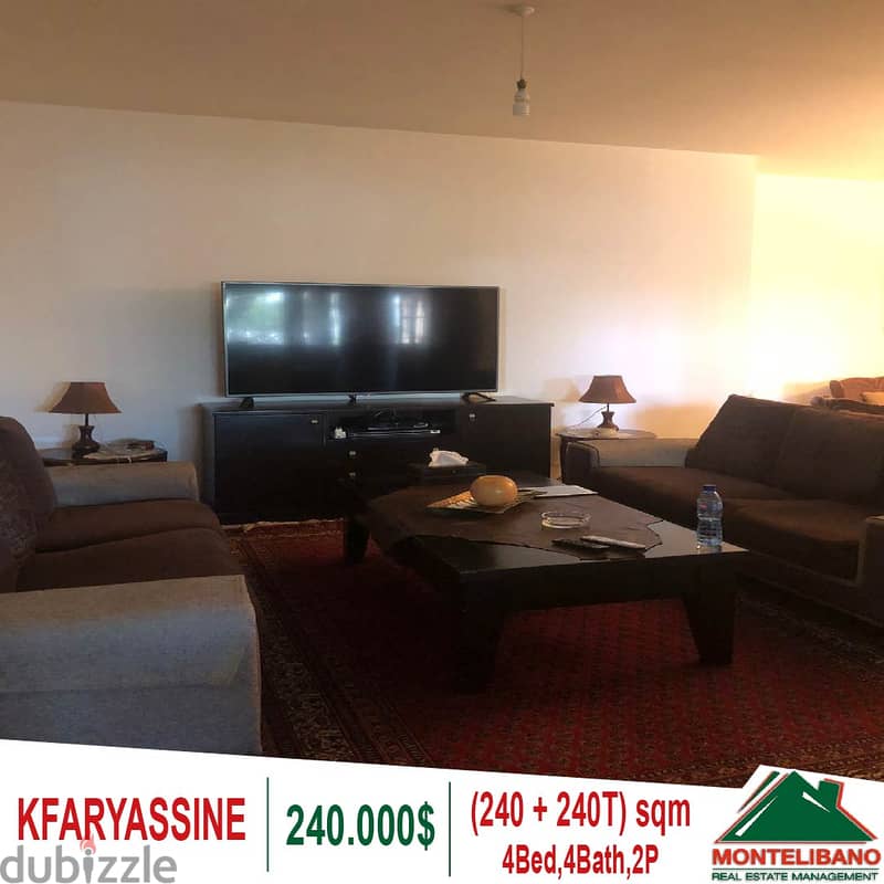 Apartment for rent in Kfaryassine!! 0