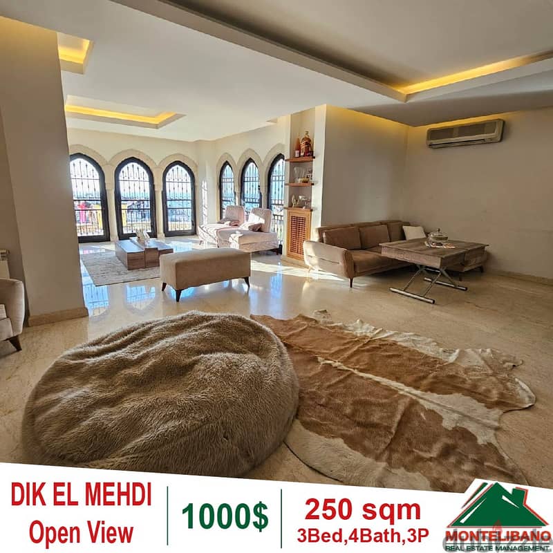 Apartment for rent in Dik El Mehdi!! 0