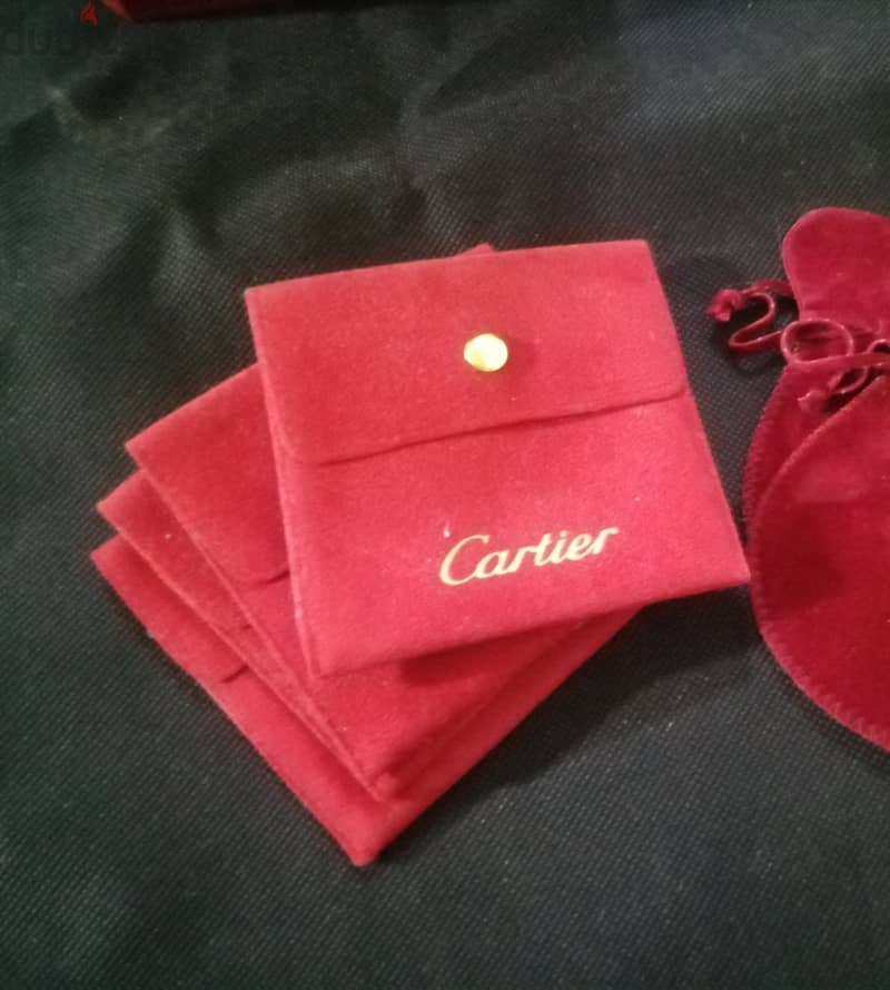 cartier pouch in button closure 0