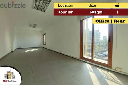 Jounieh 60m2 | Office For Rent | Prime Location | Well Maintained | IV