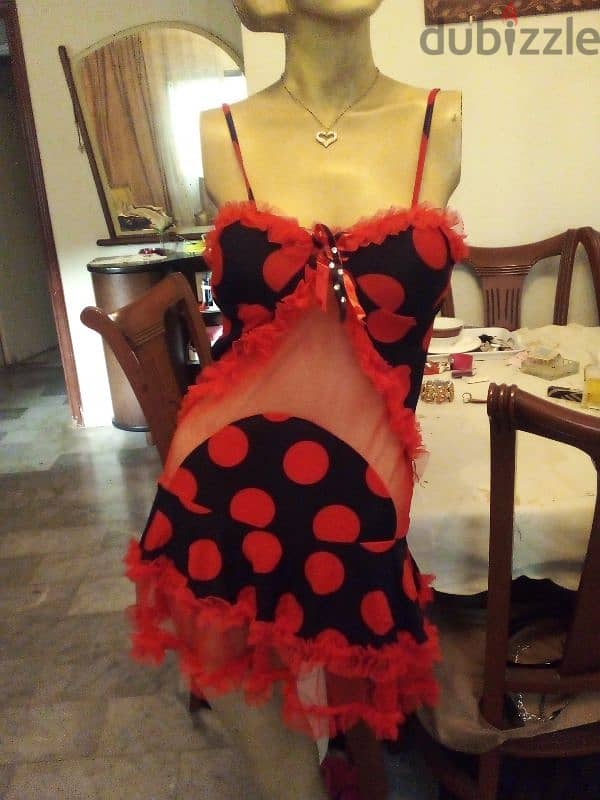 red  black baby doll 0