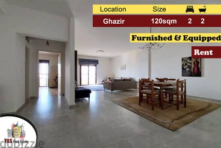 Ghazir 120m2 | Furnished-Equipped | Rent | Open View | Luxury | IV |