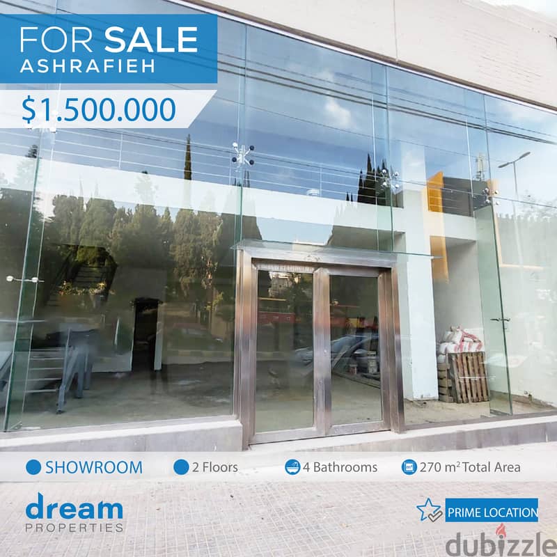 Prime Location Showroom For Sale In Achrafieh ash0014dpst 0