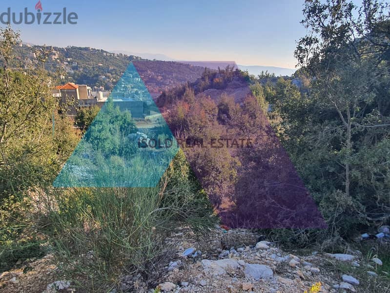 A 1839 m2 land having an open mountain view for sale in Ashkout 3