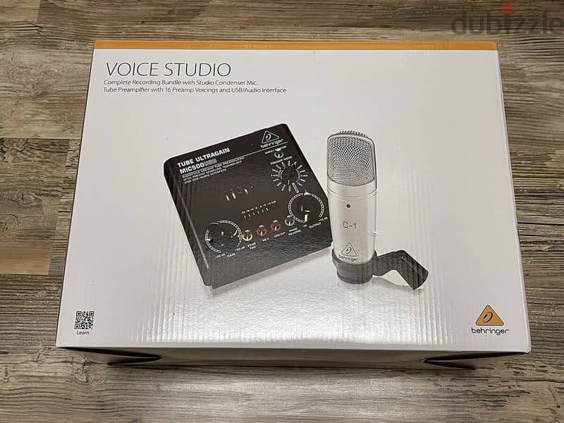 Behringer Voice Studio Recording Bundle Recording Bundle with Mic 2