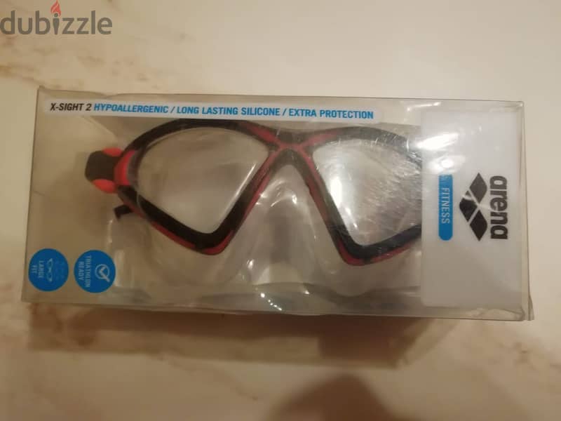 Arena X-sight 2 goggles new open box Mask Red Clear 1