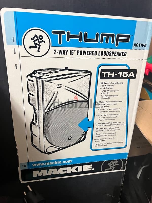 Mackie powered 15" speakers 2