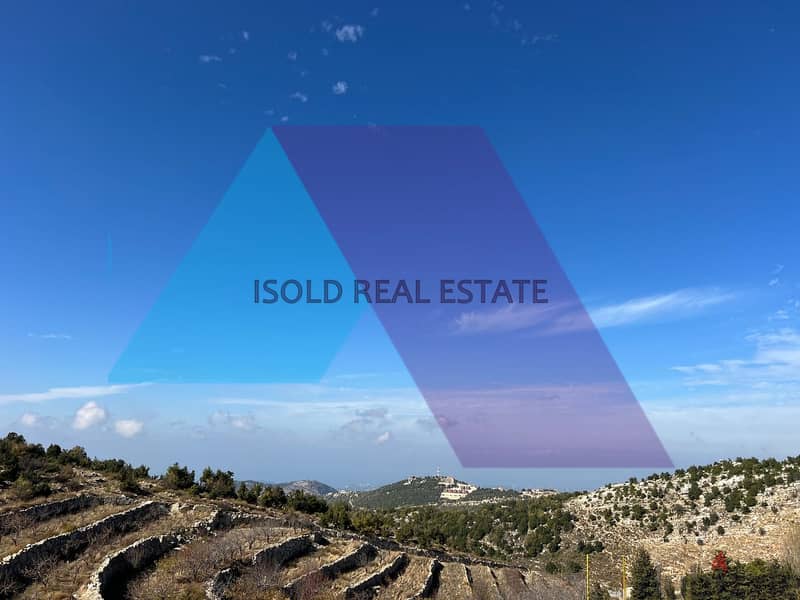 A 1362m2 land having an open mountain view for sale in Mechmech|Jbeil 2