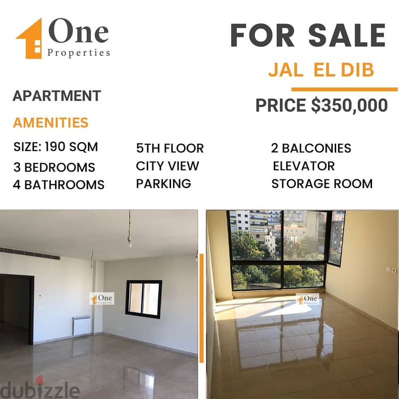 APARTMENT FOR SALE IN JAL EL DIB 0