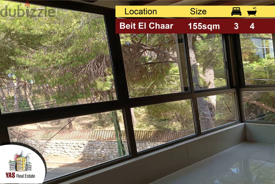 Beit El Chaar 155m2 | New | Well Lighted | Calm Area | PA | 0