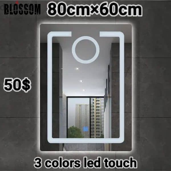 LED TOUCH BATHROOM MIRRORS. مراية حمام 1